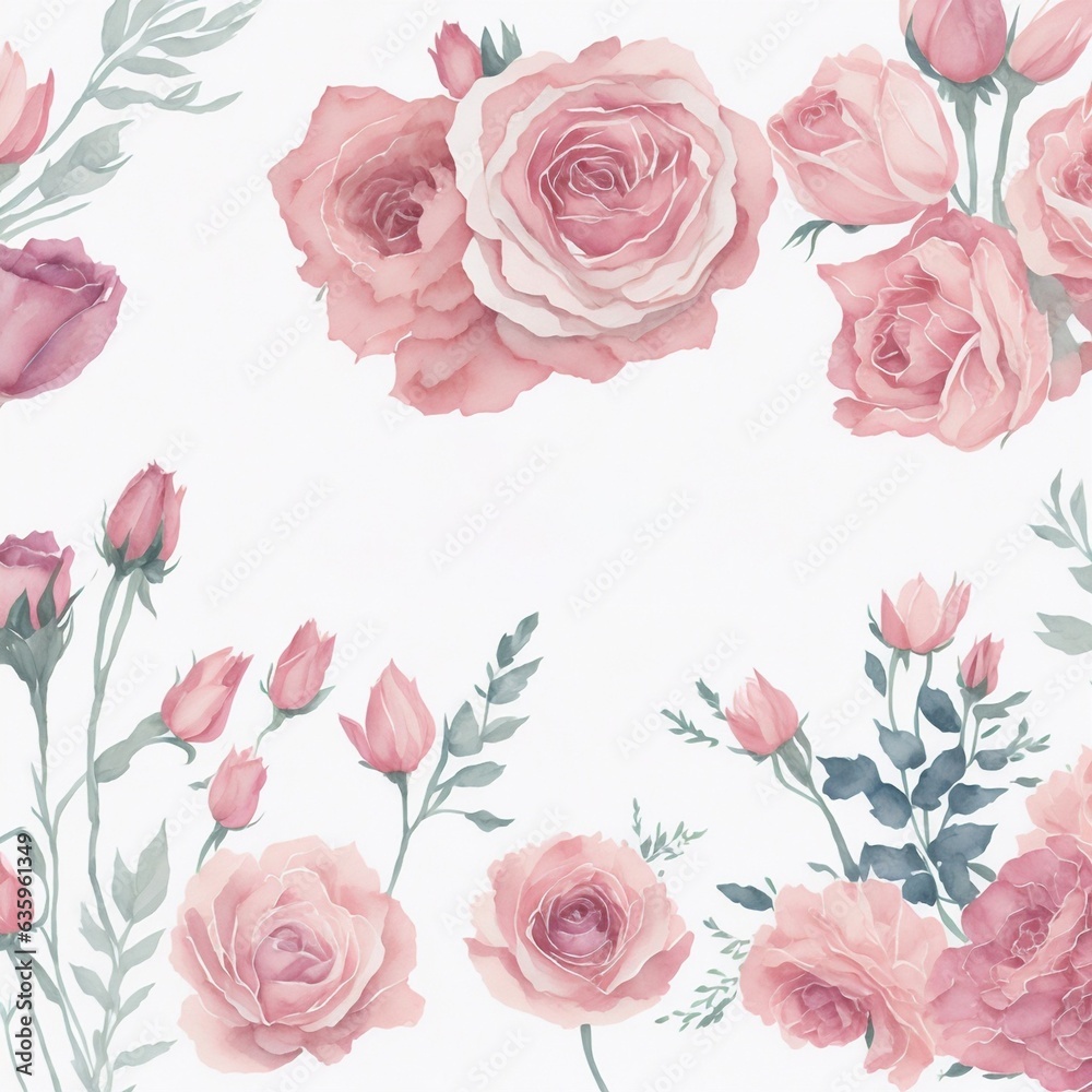 pattern with roses