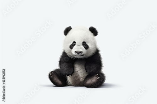 Panda on white background . © Inlovehem