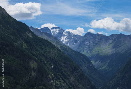 Fototapeta Naklejka Na Ścianę i Meble -  Hohe Tauern Alps in Austria, Summer in the mountains 2023, Bad Gastein region