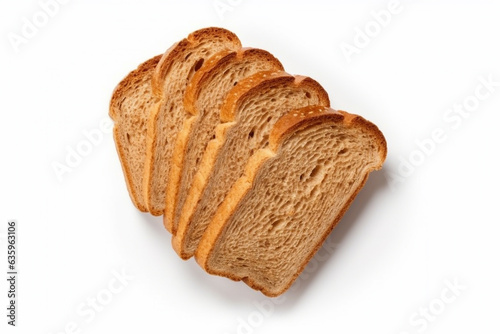 Bread isolated on a white background.