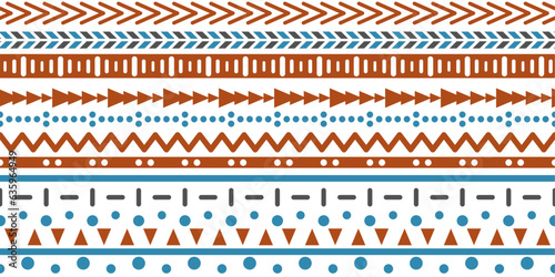 A simple pattern inspired by ethnic motifs. For pillow, cloth, background, packaging, wallpaper.