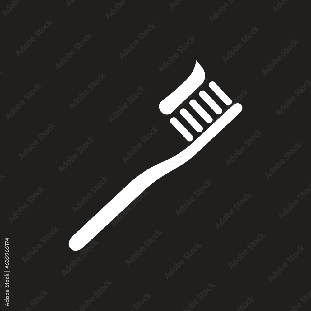 toothbrush icon simple design art eps 10 toothbrush icon simple design art eps 10