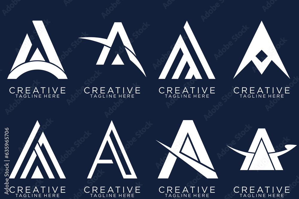letter a logo collection, Abstract letter A logo design. icons for business of luxury, elegant, simple letter a logo collection, Abstract letter A logo design. icons for business of luxury, elegant, simple