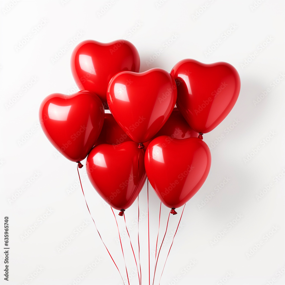 elegant red balloons for valentine's day, couple celebration elegant red balloons for valentine's day, couple celebration