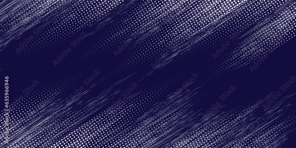 blue color pattern gradient grunge texture background. Dots pop art comics sport style vector illustration