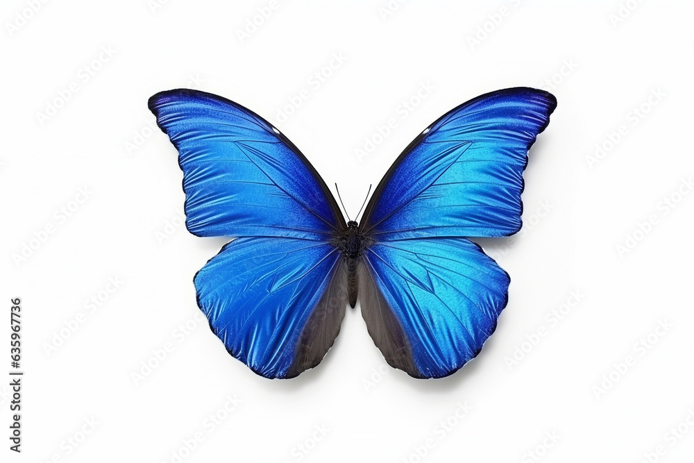 Fototapeta premium Butterflies isolated on white background.