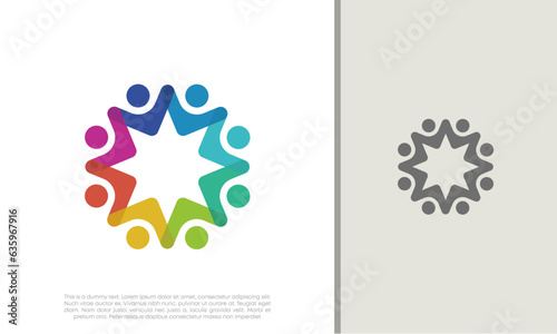 Global Community Logo Icon Elements Template. Community human Logo template vector. Community health care. Abstract Community logo	