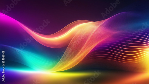 abstract colorful background with smooth lines, waves