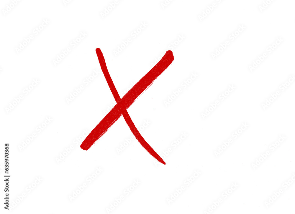 marker cross isolated mark hand draw marker cross isolated mark hand draw