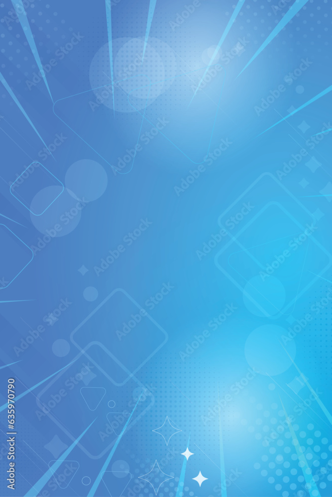 Abstract blue geometric vertical background