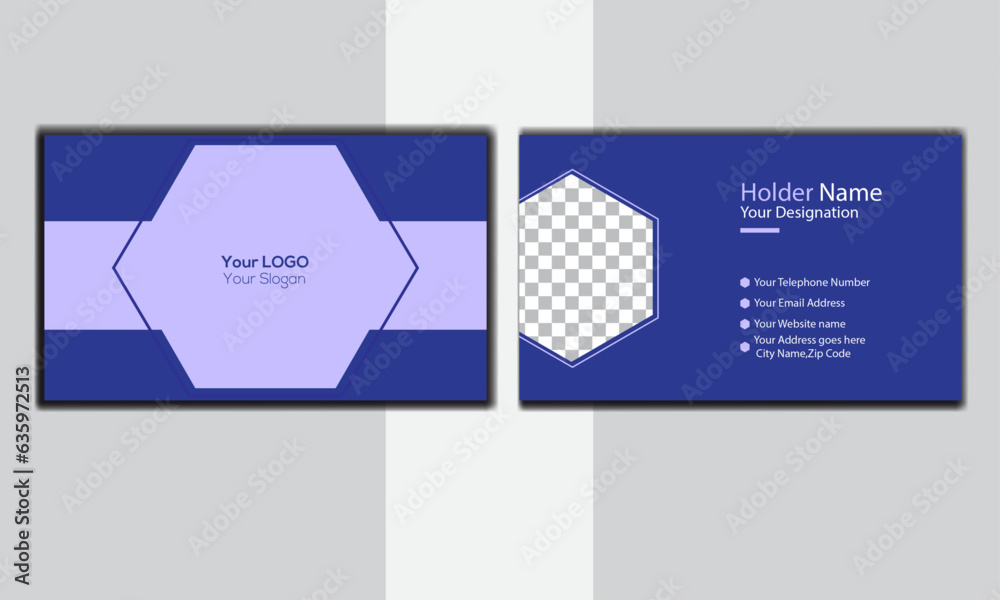 Simple Business Card design template 