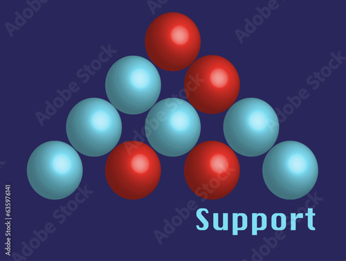 Support, abstract Illustration