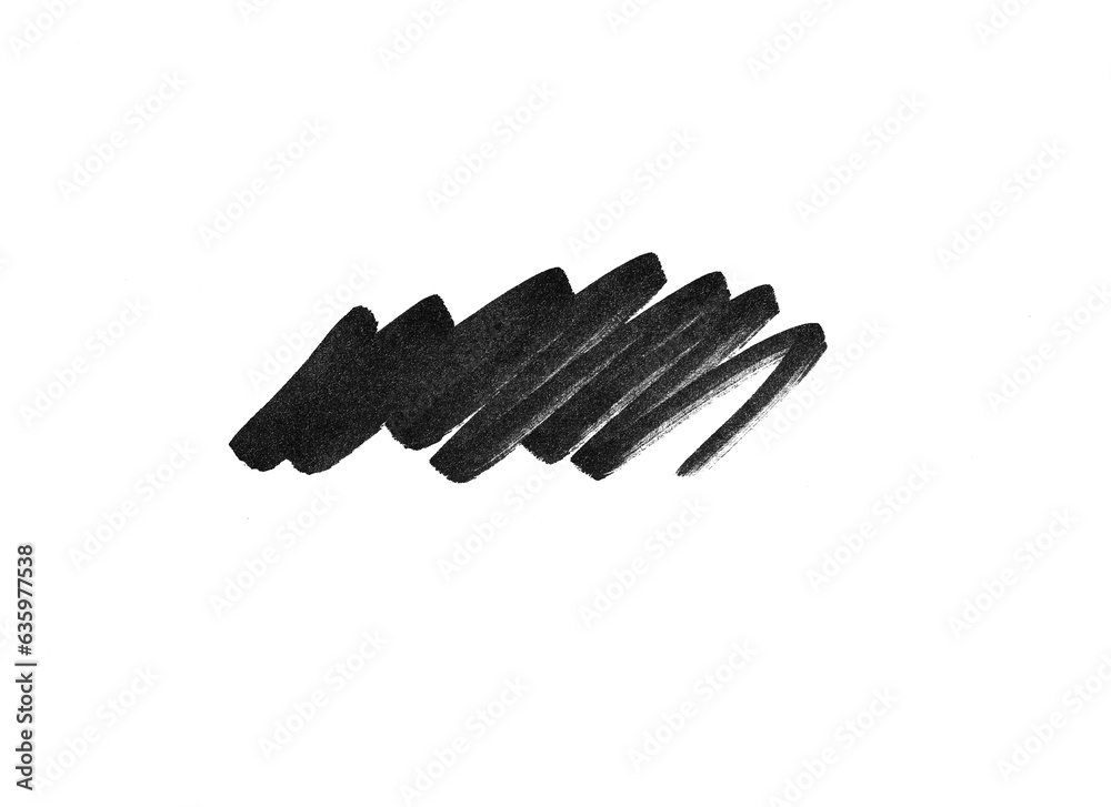 marker lines isolated brush stroke mark hand draw marker lines isolated brush stroke mark hand draw
