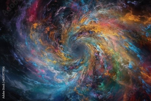 Galaxies, planets and nebulae in cosmic dance., generative IA