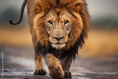 lion in the wild, wildlife photography