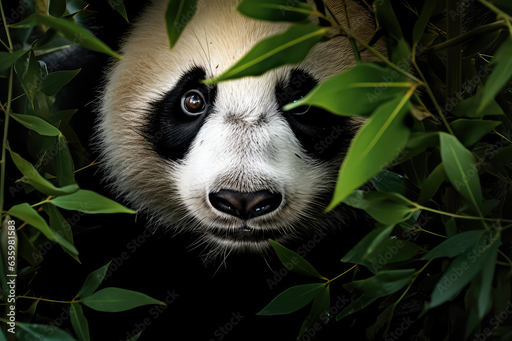 Obraz premium Panda in the wild, wildlife photography
