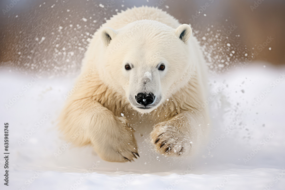White bear in the winter wild, wildlife photography, national geographic White bear in the winter wild, wildlife photography, national geographic