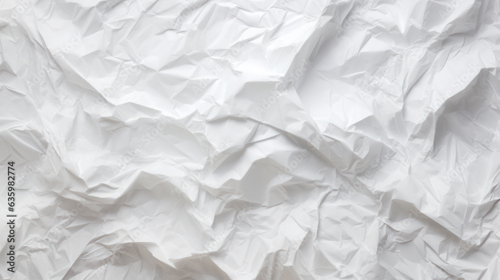 Fototapeta premium White paper with crumpled effect
