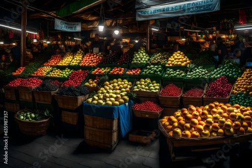 lanterns at night