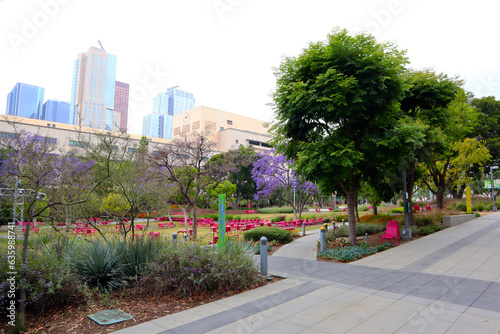 Los Angeles  California  Grand Park located in the Civic Center of Los Angeles