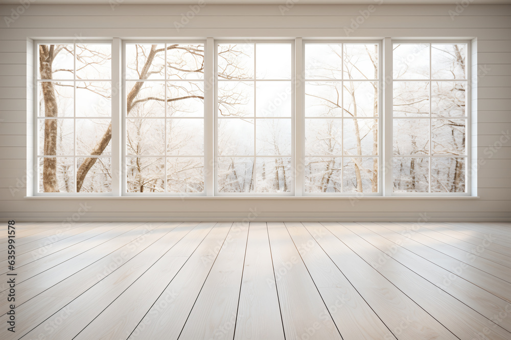 empty room with wooden floor empty room with wooden floor
