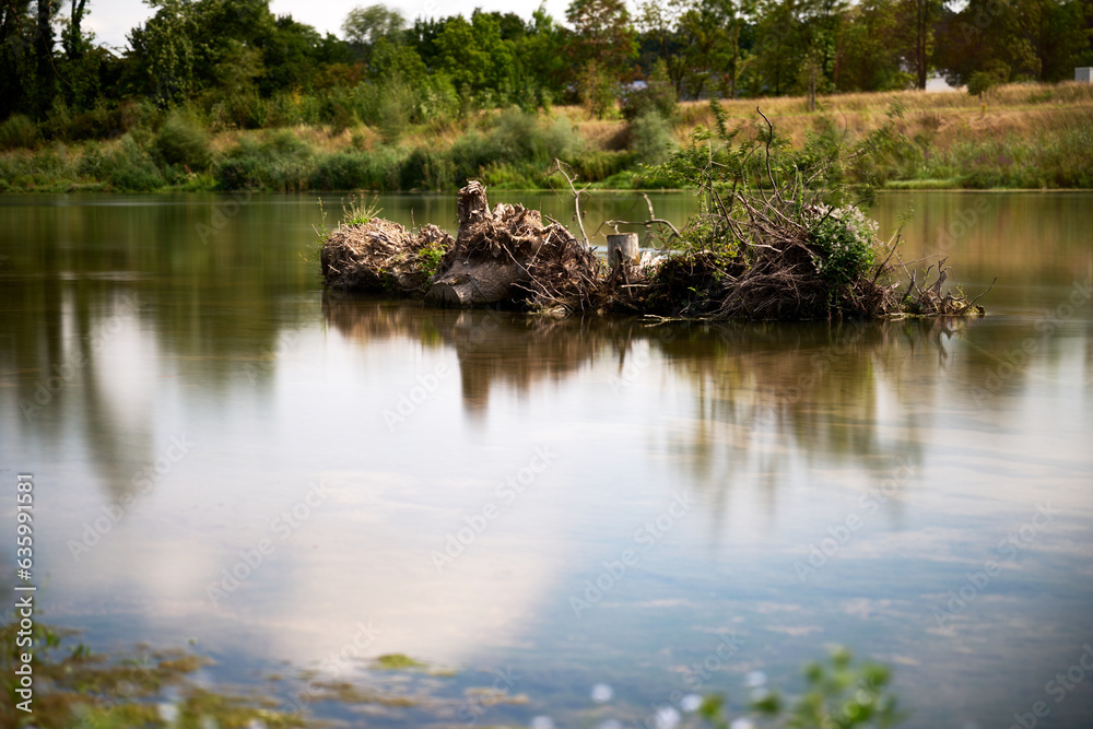 Isarstrand bei Dingolfing, Niederbayern, Deutschland Isarstrand bei Dingolfing, Niederbayern, Deutschland