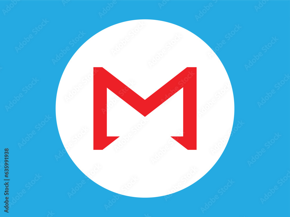 m letter logo vector template