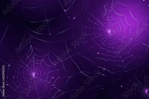 Purple spider web background  spider web pattern  Generative AI