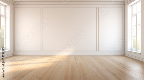 empty room with wooden floor