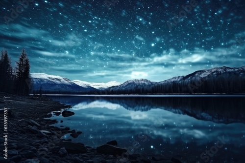 a mesmerizing reflection of the night sky on water © Virginie Verglas