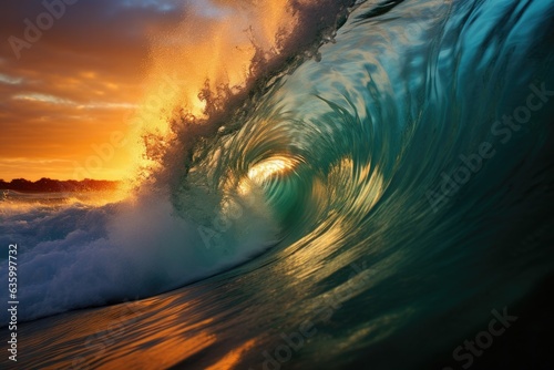 a big, beautiful wave 