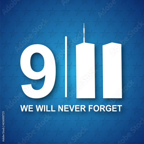 Print op canvas Never Forget September 11, 2001