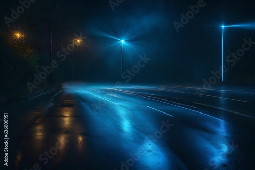 night traffic in the city © nomi_creative