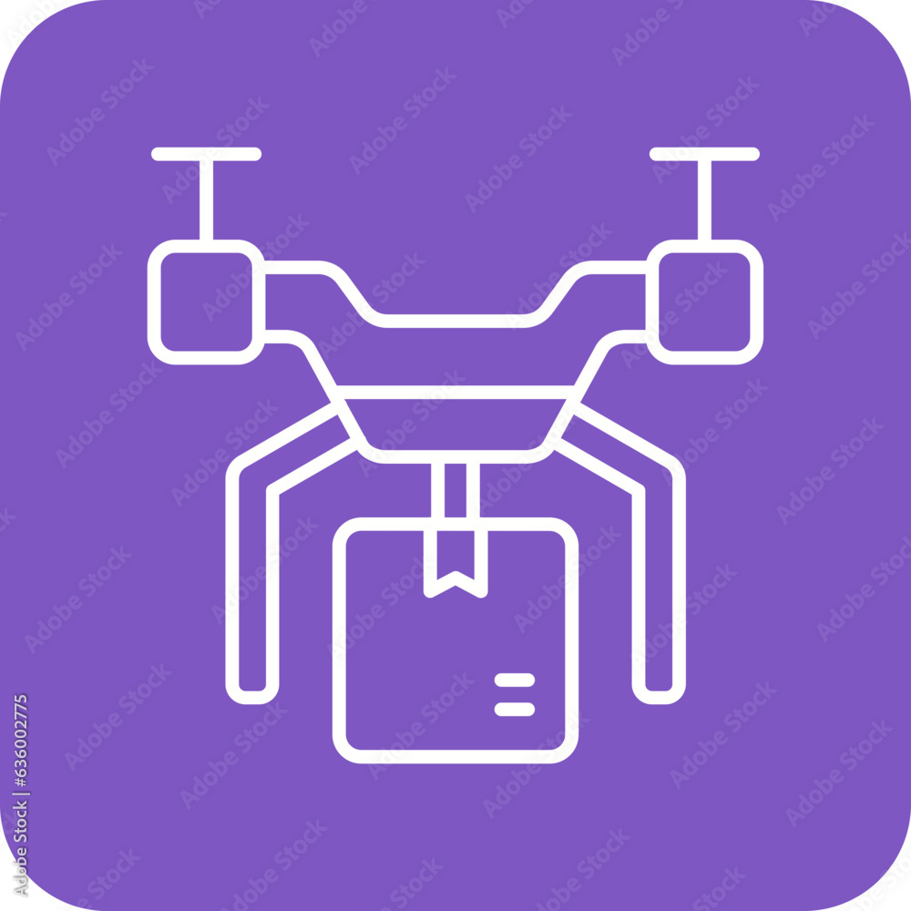 Drone Delivery Icon Drone Delivery Icon