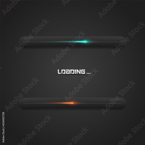 Progress loading bar. Downloading process. Concept technology. Vector illustration.