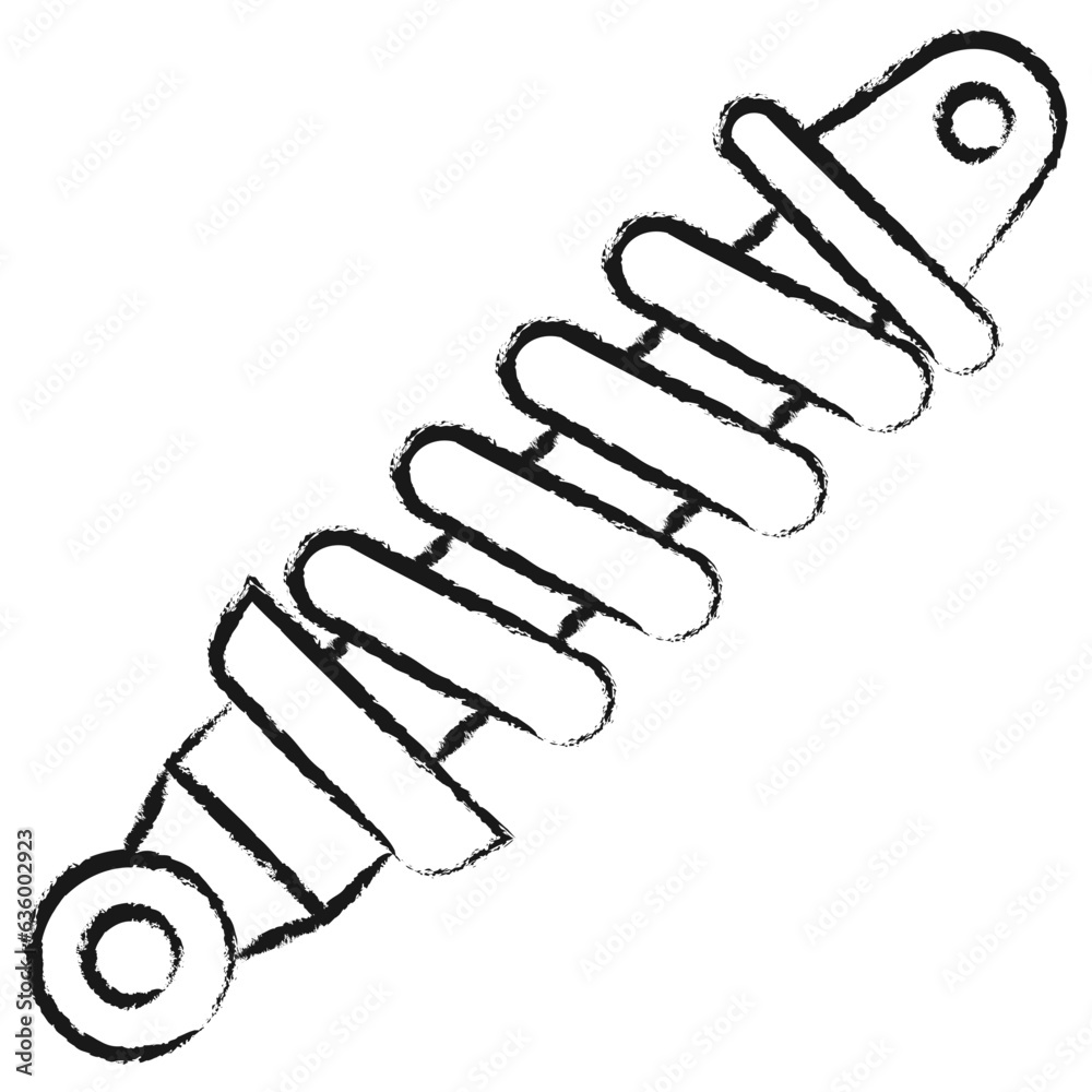 Obraz premium Hand drawn Suspension icon