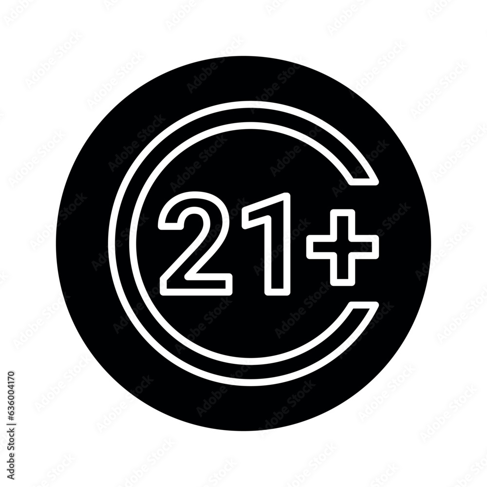 Age limit line color icon. Physiotherapy, acupuncture. Age limit line color icon. Physiotherapy, acupuncture.