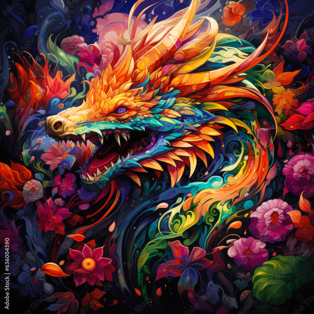 cute illustration of a dragon generated with AI cute illustration of a dragon generated with AI