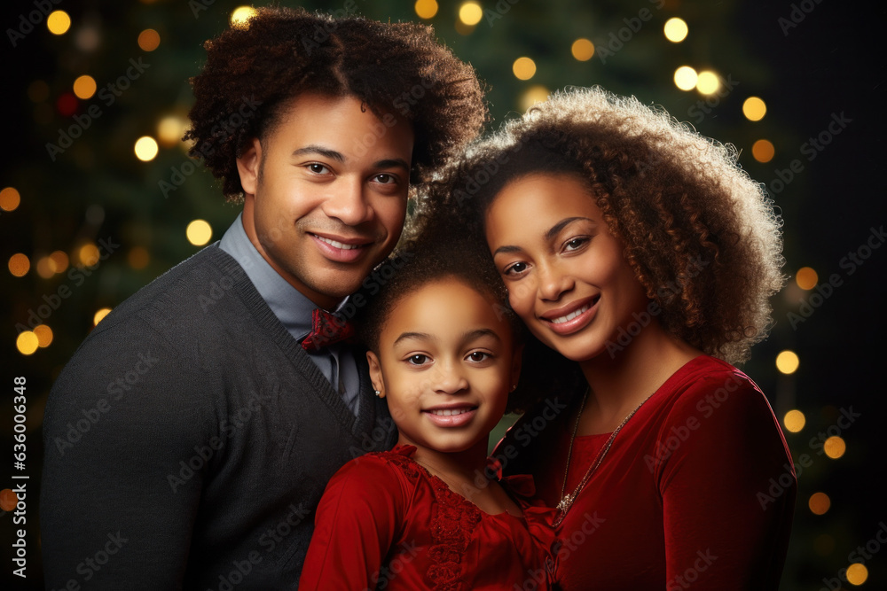 Fototapeta premium Festive Moments: Joyful Celebrations of Christmas Together (AI Generated)