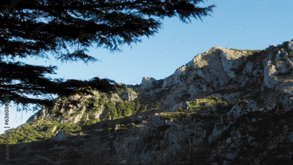 Rocky mountain of dolomitic origin Rocky mountain of dolomitic origin