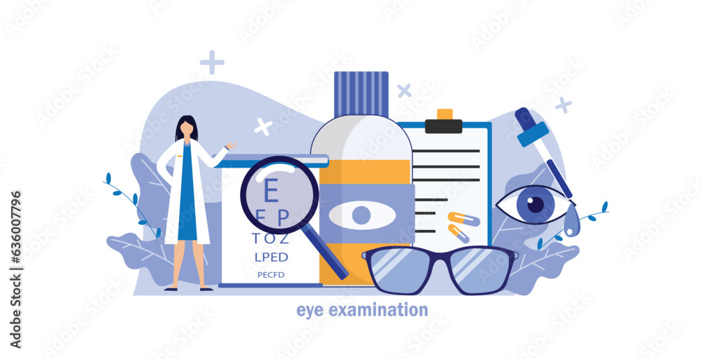 eye exam ads template for health information