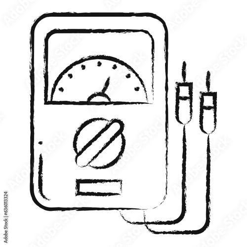 Hand drawn Ammeter icon
