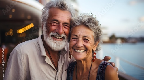 Love and Adventure: Cruise Ship Escape Captures Retirees' Joyful Bond © czfphoto