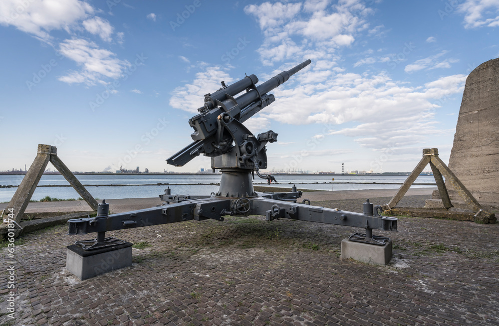 canon of a atlantik wall bunker