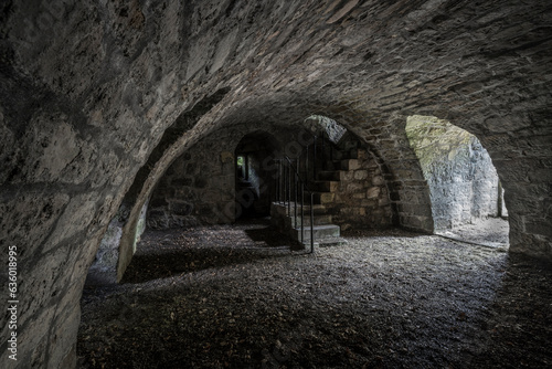 cellar of a historic castle photo