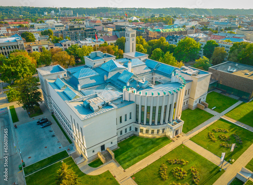 Obraz na plátně Aerial drone view of National M