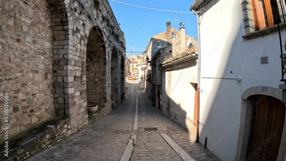 The Molise village of Civitacampomarano, Italy. The Molise village of Civitacampomarano, Italy.