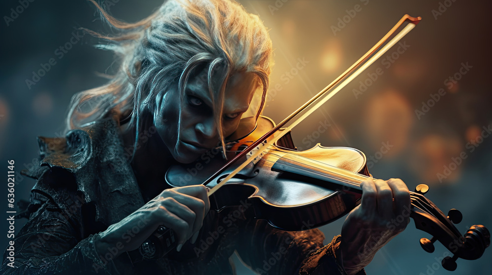 The cellist rock performs close up portrait. The cellist rock performs close up portrait.