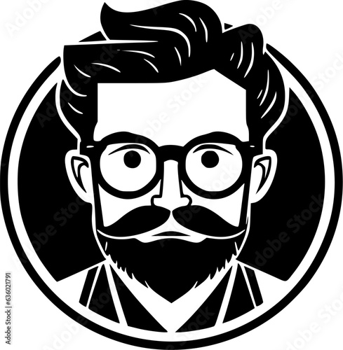 Teacher - Minimalist and Flat Logo - Vector illustration