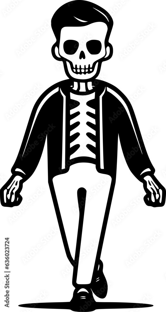 Skeleton - High Quality Vector Logo - Vector illustration ideal for T-shirt graphic Skeleton - High Quality Vector Logo - Vector illustration ideal for T-shirt graphic